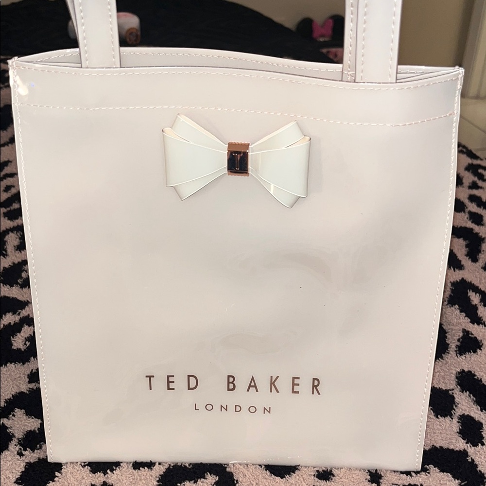 Ted Baker Cream Tote with Bow Accent